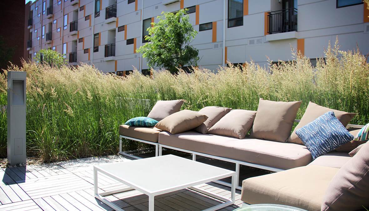 Courtyard Landscape Design Lockerbie Lofts